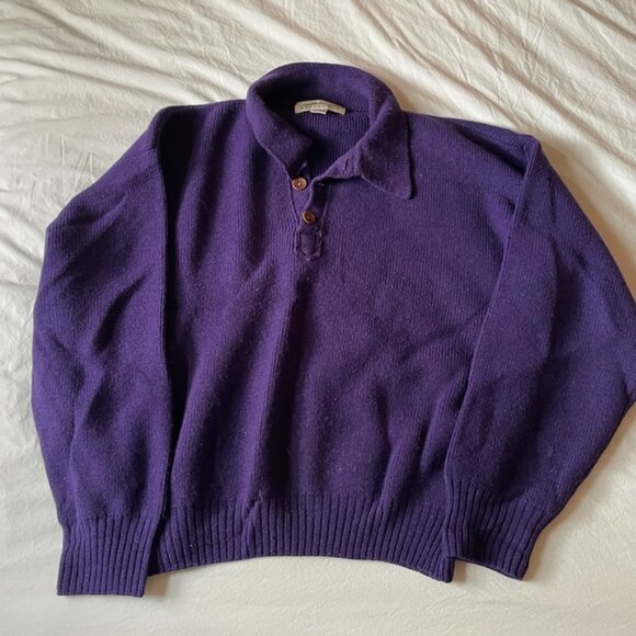 Rare Vintage Patagonia Purple Wool Sweater, XL - Picture 2 of 10
